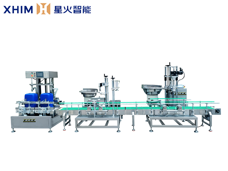 50公斤（jīn）稱重灌裝生產線-化工（gōng）桶液體灌（guàn）